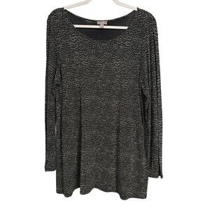 J. Jill Wearever Collection Women's Versatile Oversized Stretch Classic Tunic M